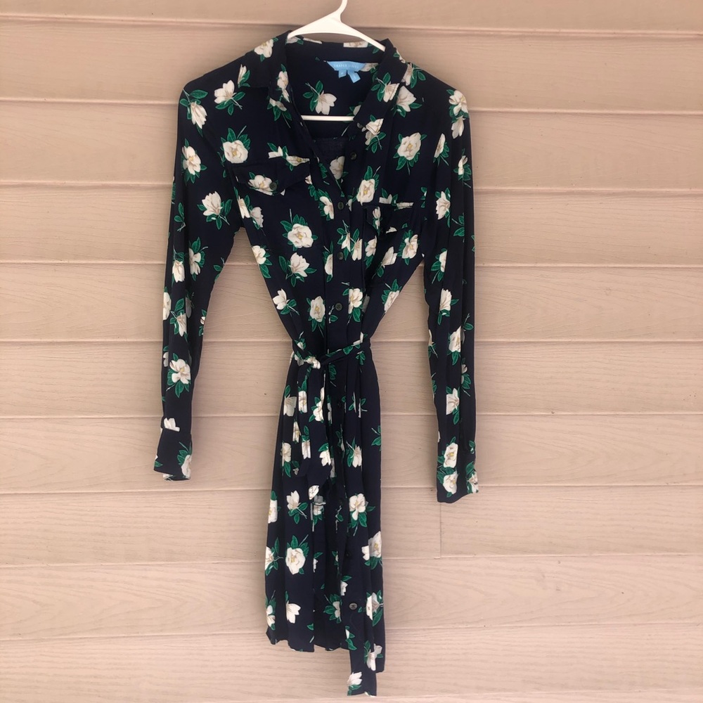 DJ Belted Magnolia shirt dress